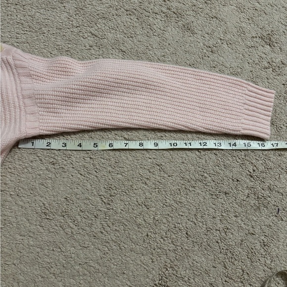 Garnet Hill | Pink Recycled Cashmere Turtleneck Button Side Sz M - Picture 10 of 10